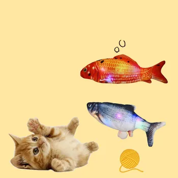 Igrače za Mačke Fidget Igrače Mačka Dodatki Pet Mehki Pliš 3D Ribe Oblike Interaktivne Darila Ribe Simulacije Ribe Igrača Za mačke 44395