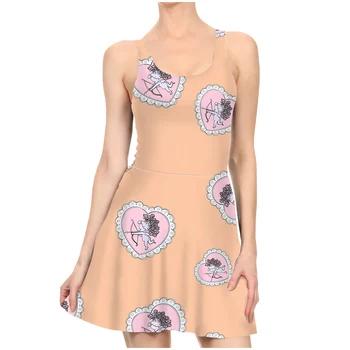 Obleko 3D Natisnjeni Vzorec Zanimivo Slim Seksi Obleko za Ženske Modni Stranke Obleke Luštna Dekleta Plaža Naguban Bodycon Poletje