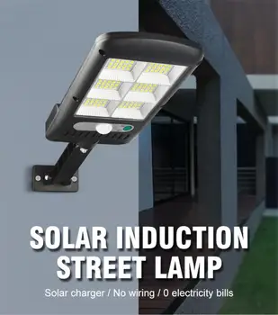 2020 Nove Sončne Stene Lučka na Prostem LED Sončne Svetlobe Nepremočljiva Človeško Telo Indukcijske Multi-Mode Vrt, Garaža Ulica Solarna Svetilka