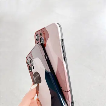 Umetnost Retro Povzetek Geometrijo Primeru Telefon Za iPhone 11 Pro Max XR X XS Max 7 8 Plus 12 Mini Primeru Srčkan Mehko IMD Silikonski Pokrov Nazaj
