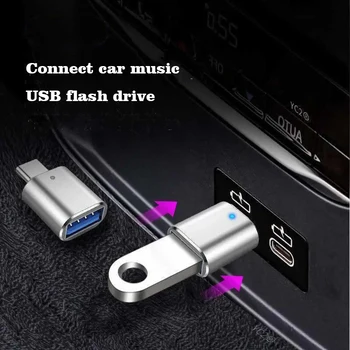 Avtomobilska dodatna Oprema USB Charge TypeC Na USB s Luč za Audi A5 A4 B8 B6 B7 B5 A3 V7 V5 A1 A6 C5 C6 Tt Q3 Novih modelov Audi