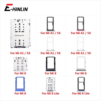 Micro SD Pladenj za Kartico Sim Socket Adapter Slot Priključek za Bralnik Za XiaoMi Mi 8 Lite A1 5X Posodo Imetnik Nadomestni Deli