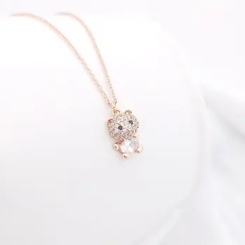 Luštna mačka ogrlica za ženske modni sijoče p nakit za dekle darilo stranka dodatki 45835