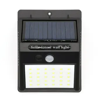 Nepremočljiva 30 LED Sončne Energije PIR Senzor Gibanja Vrtni Zid Svetlobo na Prostem, Doma Svetlobe 45953