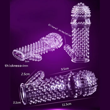 Dick Razširitve kondom, Penis Rokavi Moški Širitev Moških Delay Spray