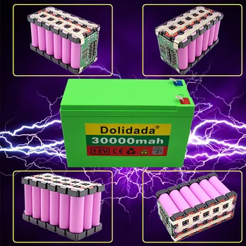 12V 30Ah 18650 litij-ionska baterija 3S6P vgrajen visoko zmogljivimi 20A BMS za škropilnice, vozički, otroška električna vozila batterie 46262