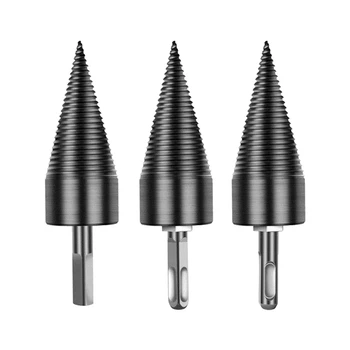4pcs 42mm Drill Bit Split svedri Split Cone Drill Bit Krog/Hex/Kvadratni Drva Cepilec Vijak svedri