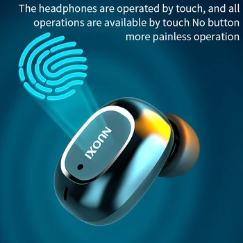 BKM Bluetooth Slušalke 3500mAh Polnjenje Box Brezžične Slušalke 9D Stereo Šport Nepremočljiva Čepkov Slušalke Z Mikrofonom