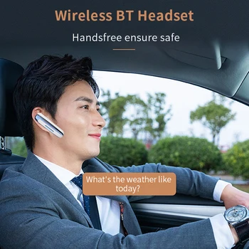 E1 Slušalko Brezžična Slušalka za prostoročno telefoniranje, Slušalke z vgrajenim Mikrofonom za Poslovne Vožnje Urad