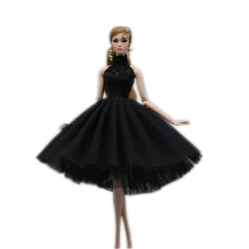 3pcs/veliko Visoko Vratu Čipke Doll Obleke za Barbie Obleke Princess Party Obleke Balet Ples Obleko 1/6 BJD Lutke Igrače Oprema 47079