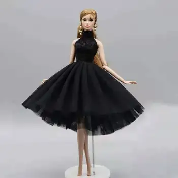3pcs/veliko Visoko Vratu Čipke Doll Obleke za Barbie Obleke Princess Party Obleke Balet Ples Obleko 1/6 BJD Lutke Igrače Oprema