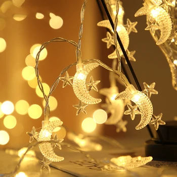 1.6 M, LED, Mini Luna Niz Luči Star Pravljice Garland Niz Luči za Novo Leto, Božič Poroka Doma Notranjo Dekoracijo Svetlobe