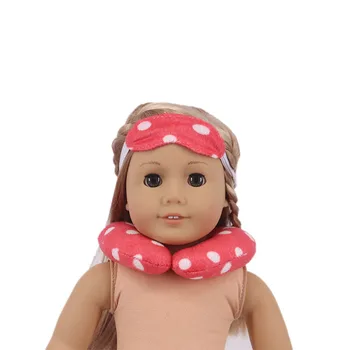 Cotten Samorog U-oblikovan Vzglavnik Fit 18 Inch Ameriški In 43 cm Baby Doll Obleke, Pribor,Dekleta Igrače,Generacije,Darilo za Rojstni dan