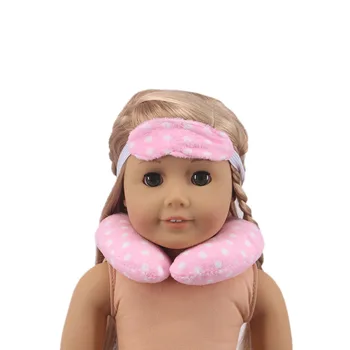 Cotten Samorog U-oblikovan Vzglavnik Fit 18 Inch Ameriški In 43 cm Baby Doll Obleke, Pribor,Dekleta Igrače,Generacije,Darilo za Rojstni dan