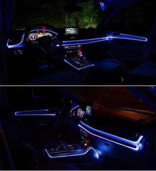 3m avto notranja oprema vzdušje lučka LED hladno svetlobo linija za Jaguar XF XJ XJS XK S-TIP X-TYPE XJ8 XJL XJ6 XKR XK8 XJS X3