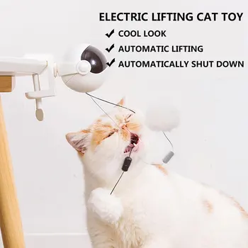 Električni Pet Igrače Samodejno Mačka Zdravljenje Igrača Za Dviganje Žogo Pero Mačka Interaktivne Igrače Puzzle Pametne Hišne Oskrbe Mačka Izdelki