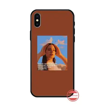 Lana Del Rey moda umetnost vzorec Primeru Telefon za iPhone 11 12 pro XS MAX 8 7 6 6S Plus X 5S SE 2020 XR Anti-pade zaščitni lupini 48343