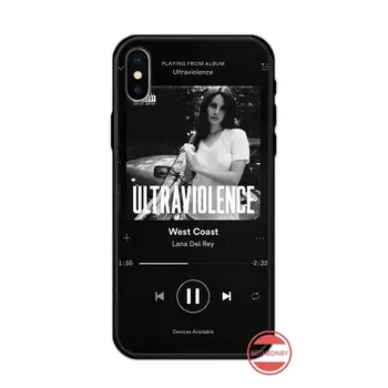 Lana Del Rey moda umetnost vzorec Primeru Telefon za iPhone 11 12 pro XS MAX 8 7 6 6S Plus X 5S SE 2020 XR Anti-pade zaščitni lupini