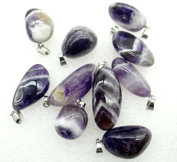 2020 Vroče Prodajo Naravnega kamna Quartz crystal agates čar nezakonitih obesek za diy Nakit, izdelava ogrlica za Moške, ženska 10PC