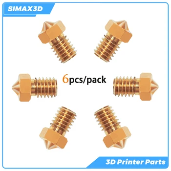 SIMAX3D 3D printer kit pribor 6pac 3D Tiskalnik Šobe 0,4 mm MK8 Iztiskanje Glavo za impresora DIY 3D Tiskalnik ender3 pro hotend