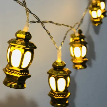 Ramadana Dekoracijo plastično svetilka Led Niz Luči Ramadana Kareem Dekor eid mubarak dar Al-Fitr Eid Festival Stranka Dobave