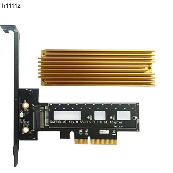 PCI Express 3.0 X4 na M. 2 NVMe AHCI SSD M Tipka Priključek za Polno Hitrostjo PCI E Riser Card Adapter Podpira 2242 2260 2280 Velikost M2 SSD