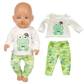 Punčko Oblačila Baby Novo Rojen Fit 18 inch 40-43 cm Lutka Dinozaver Žaba Samorog Obleko Pribor Za Otroka Darilo za Rojstni dan