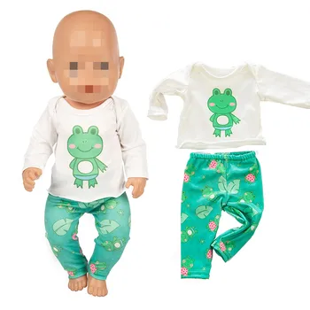 Punčko Oblačila Baby Novo Rojen Fit 18 inch 40-43 cm Lutka Dinozaver Žaba Samorog Obleko Pribor Za Otroka Darilo za Rojstni dan