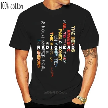2018 Poletje Casual Moški Majica s kratkimi rokavi Radiohead - Album Design Mens Black Tees Oblačila Majica T-Shirt moški majica s kratkimi rokavi Vrhovi Tees 49653