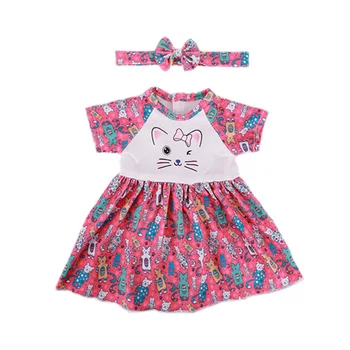 Srčkan Kitty Lutka Obleko Za 18 Inch Ameriški Lutka Dekle Igrača 43 cm Baby Novo Rojen Oblačila Postavke Acessories Nenuco Naša Generacija Darilo