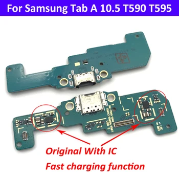 Original USB Polnilec Micro USB za Polnjenje Dock Priključek za Mikrofon Odbor Flex Kabel Za Samsung Galaxy Tab A SM-T590 T595 T597 4994