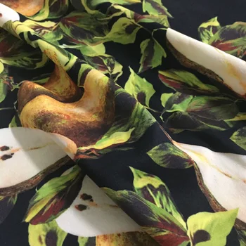 Mehko Pomlad Poletje Tiskane Tkanine Vroče prodajo Ročno poslikano Oljna slika, Sydney Vzorec Krpo za Meter Domačega Tekstilnega Alibaba