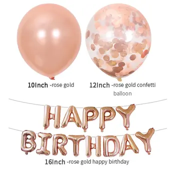 Aluminijastih Vesel Rojstni Dan Baloni Zrak Trebušaste Srečen Rojstni Dan, Poroka Dekoracija Balon Primeru Stranka Dobave 50425