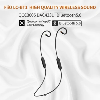 FiiO LC-tako bt1, njegova končna Brezžična tehnologija Bluetooth aptX MMCX/0.78 mm šport bluetooth slušalke kabel za Shure/Westone/JVC/FiiO,8 Ur življenja