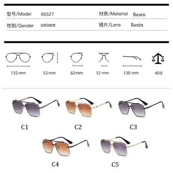 2021 Moda Pet Klasičnih slog gradient coolunisex sončna očala blagovne znamke Design men ' s Vintage sončna očala sončna očala UV400