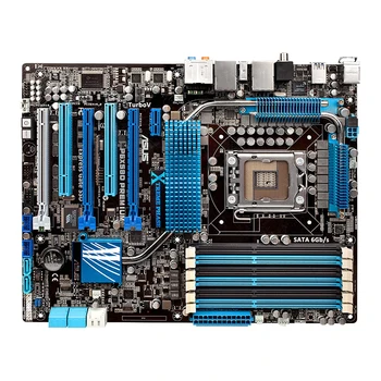 P6X58D Premije Za Asus LGA 1366 Intel X58 Desktop Motherboard DDR3 Core i7 quad core procesor USB3.0 UEFI BIOS Uporabi Mainboard