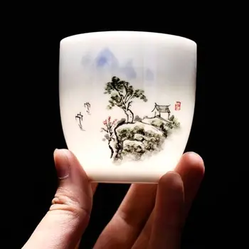 Domači mojster čisto ročno poslikanih keramičnih velike individualne eno skodelico čaja ustvarjalni dom skodelice