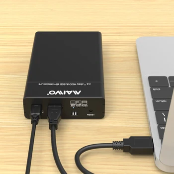 Maiwo K25682 2 Bay Trdi Disk Polje z 2.5 Inch SATA/HDD/USB Ohišje