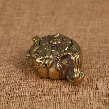 Zlato Barve Bakra Bučna Čaj Pet Dekoracijo Mini Majhen Čajnik Litega Brona Lonci Majhne Kung Fu Čaj Doma Okraski Okraski