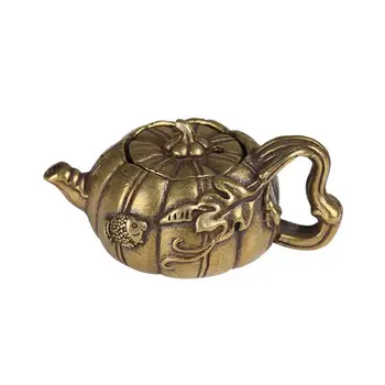 Zlato Barve Bakra Bučna Čaj Pet Dekoracijo Mini Majhen Čajnik Litega Brona Lonci Majhne Kung Fu Čaj Doma Okraski Okraski