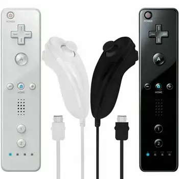 Primerni Za Nintendo Wii Brezžični Daljinski Gamepad Krmilnika Ne vgrajenim Motion Plus Nunchuck Palčko Game Pad Igre Pribor