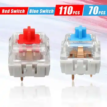 Modra/Rdeča Stikalo za LED SMD Stikala 3Pin Češnja MX Mehanske Tipkovnice Stikalo Združljivo z MX Stikalo RGB tipkovnico Hot Swappable 51000