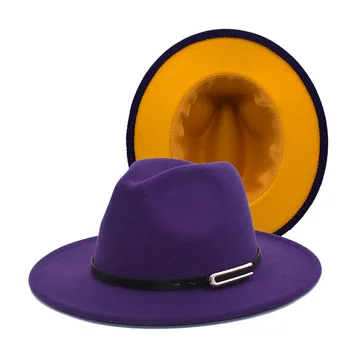 Sivka fedoras široko roba pokrivalo Panama počutil klobuk za moški jazz klobuk cerkev vrh skp britanski ženske fedoras klobuki za moške шляпа женская 51109