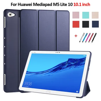 Fundas Par Tablete Za Huawei Mediapad M5 Lite Primeru 10 1 cm Usnje Mehko Nazaj Stojalo za Tablični računalnik Za Huawei Mediapad M5 Lite 10 Primeru