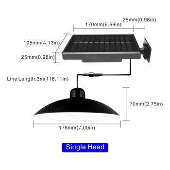 LED Solarna Svetilka Obesek 3M Kabel Sončne Skladišče Luči z Daljinskim upravljalnikom Sončni Vrt Svetlobo na Prostem Nepremočljiva Teras Dekoracijo