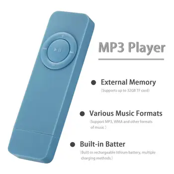 MP3 Predvajalnik, Bralnik Kartic Mp3 Predvajalnik Brezizgubni Zvočni Glasba Predvajalnik Podpira TF Kartice Študent angleščine za Poslušanje, Učenje Walkman