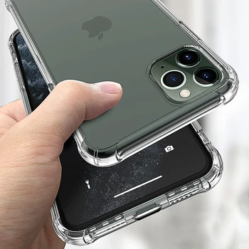 Debele Shockproof Silikonski Primeru Telefon Za iPhone 12 11 Pro Xs Max objektiv Varstvo Primeru na iPhone X Xr 6s 7 8 Plus primeru Hrbtni Pokrovček 51952