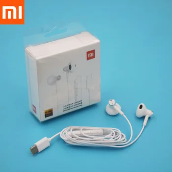 Xiaomi Tip C Priključite Slušalke šumov Dvojno Voznik Hibridni DC Žično Nadzor Slušalke Z Mikrofonom Za Mi 10 11 Pro 9S Redmi K30