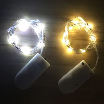 10/20/30 LED Baterija Upravlja Trak Svetlobe Bakrene Žice Niz LED Pravljice Luči Za Zunanjo Garland Božična Poroka Dekoracija