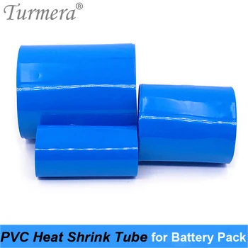 Turmera 30mm, da 210mm Baterije Zaviti Modra Toplote Shrinkable Cev PVC Skrči Cev za 18650 21700 32700 Li-ion Baterije Diy Prilagodite